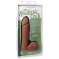 Фалоімітатор Doc Johnson The Realistic Cock ULTRASKYN - 6 Inch with Balls Caramel