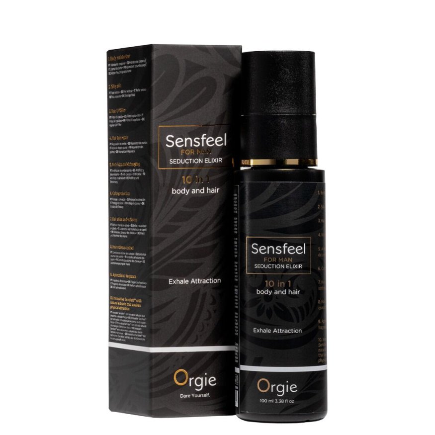Лосьйон з феромонами для тіла та волосся Orgie  -  Sensfeel Seduction Elixir 10 in 1 for Man (100 мл)