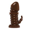 Насадка - презерватив BI-016008-0902S ( коричневая )