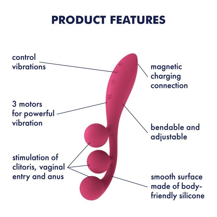 Вибратор мультифункциональный Satisfyer Tri Ball 1