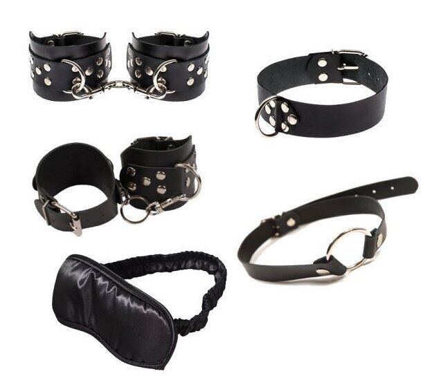 Набор Exxtreme Sex BDSM Leather Set, Black
