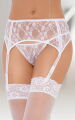 Пояс для панчіх - Garterbelt 3311, white - M/L