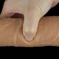 Вібратор з функцією ротації - Dual-Layered Silicone Rotator 10" Flesh