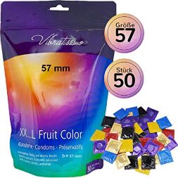 Презервативи збільшеного розміру - Vibratissimo XX ... L Fruit Color, 57 мм, 50 шт.