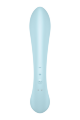 Вібратор кролик Satisfyer Triple Oh з трьома моторами, блакитний