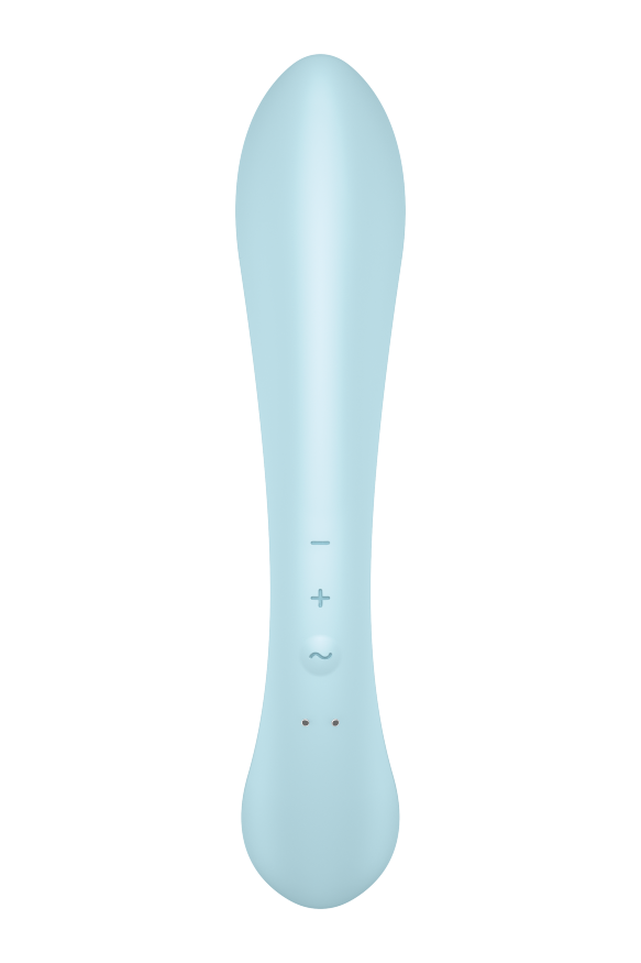 Вібратор кролик Satisfyer Triple Oh з трьома моторами, блакитний