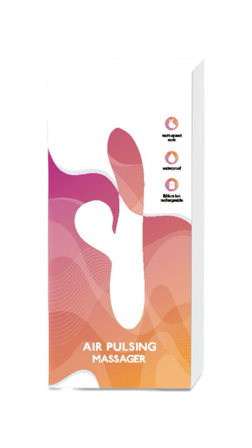Вибратор-кролик с волновой стимуляцией клитора Air Pulsing Messenger, розовый