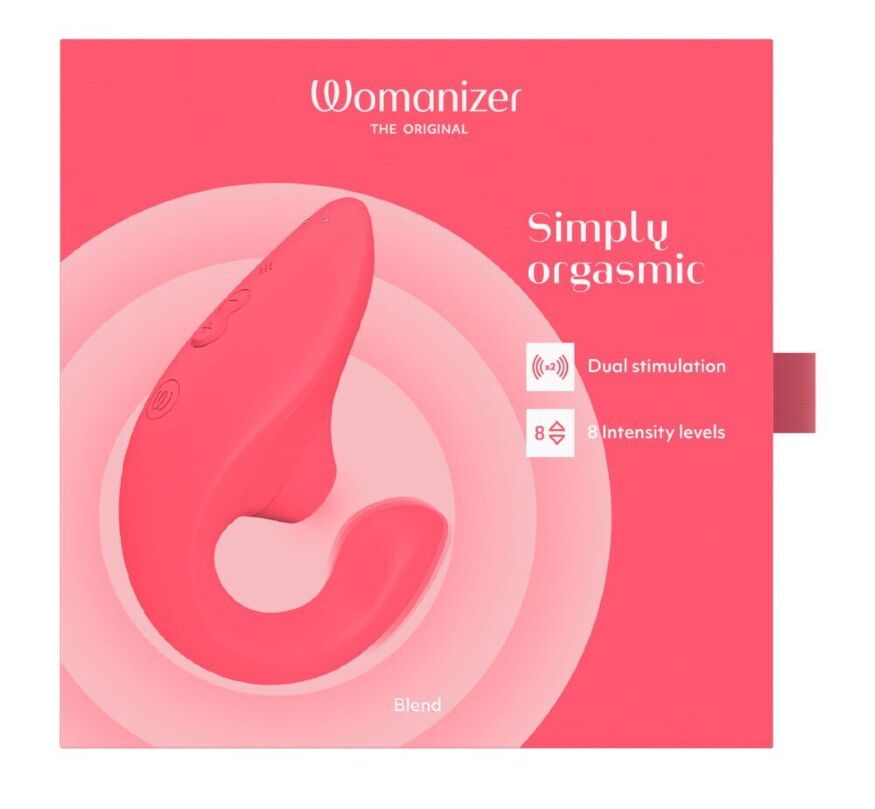 Вакуумный клиторальный стимулятор Womanizer Blend Vibrant Rose