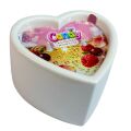 Массажная свеча с ароматом шампанского с клюквой Candy Cranberry Champagne в форме сердца, 70 мл