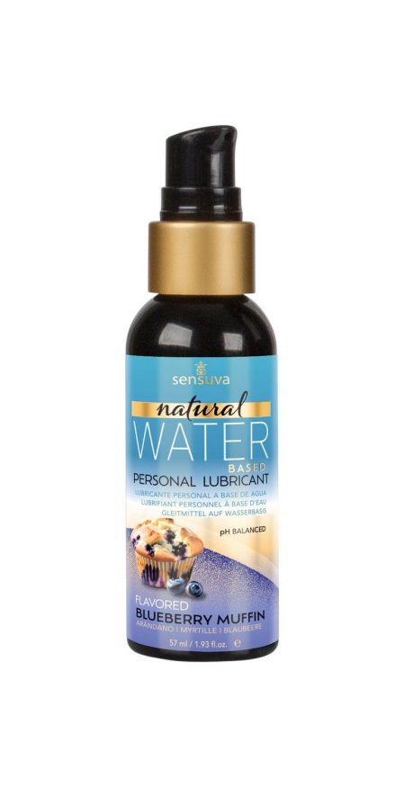 Смазка на водной основе Sensuva Natural Water-Based Blueberry Muffin 57мл без глицерина и парабенов