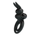 Подвійне ерекційне кільце для пеніса і мошонки - Pretty Love Vibrant Penis Ring III Black