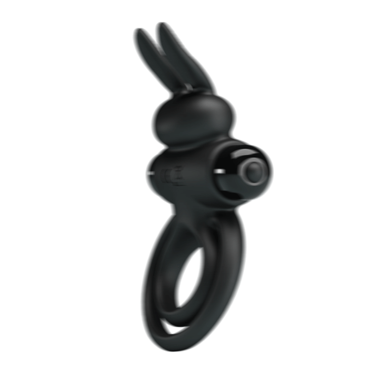 Подвійне ерекційне кільце для пеніса і мошонки - Pretty Love Vibrant Penis Ring III Black