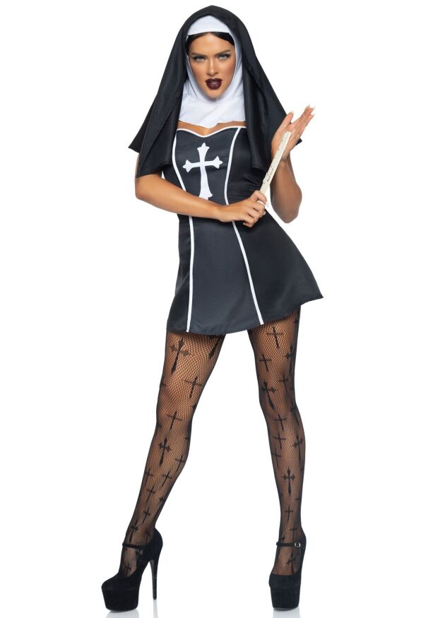 Leg Avenue - Naughty Nun - Сексуальный костюм монашки, M