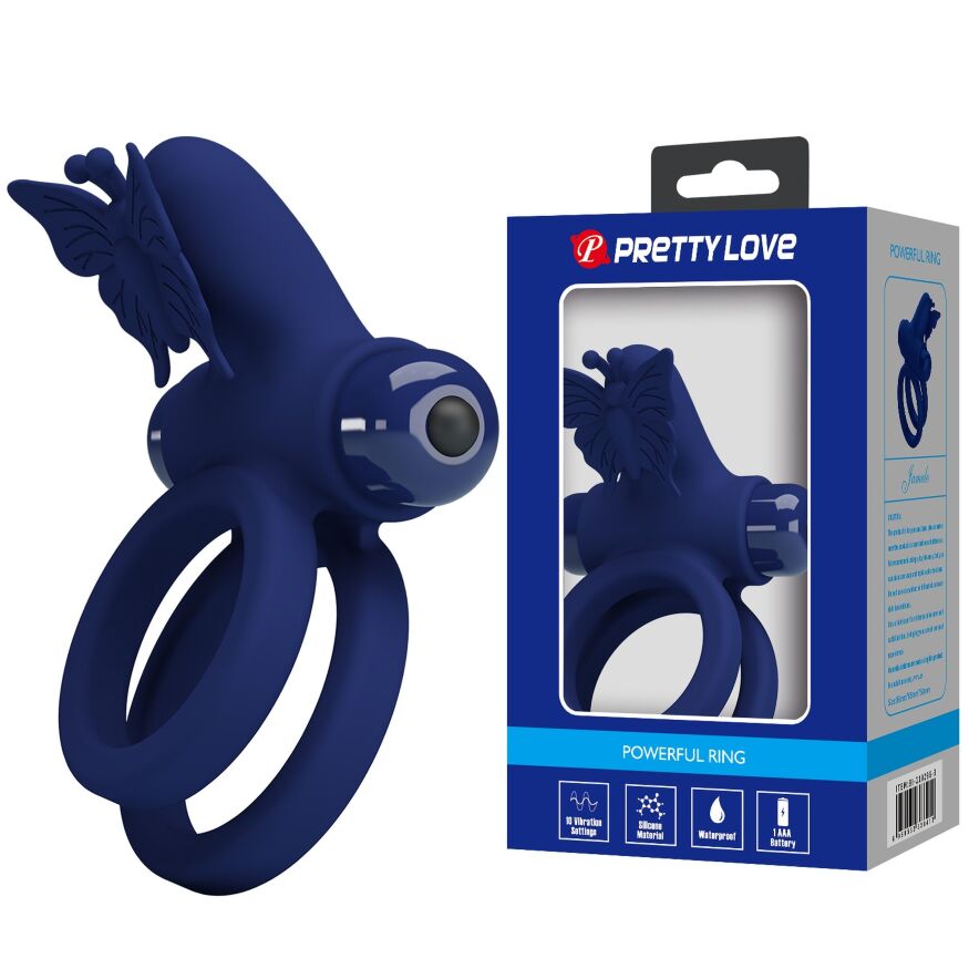 Кольцо эрекционное серии Pretty Love - Powerful ring, 10 vibration functions, BI-210296-3