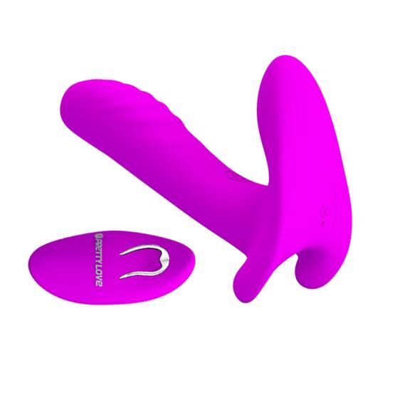 Розкішний вібратор для пар  Pretty Love Remote Control Massager Purple