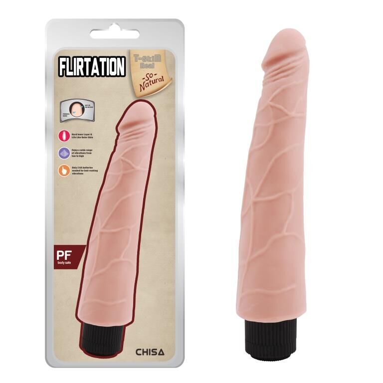 Вібратор реалістичний - T-skin ReaL Flirtation Flesh