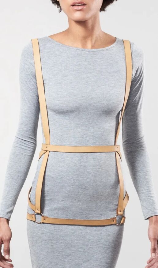 Портупея женская Arrow Dress Harness бежевая, One Size