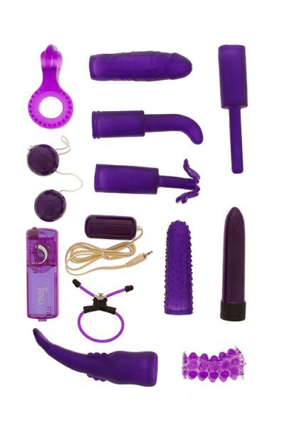 Набор секс игрушек DIRTY DOZEN SEX TOY KIT, PURPLE