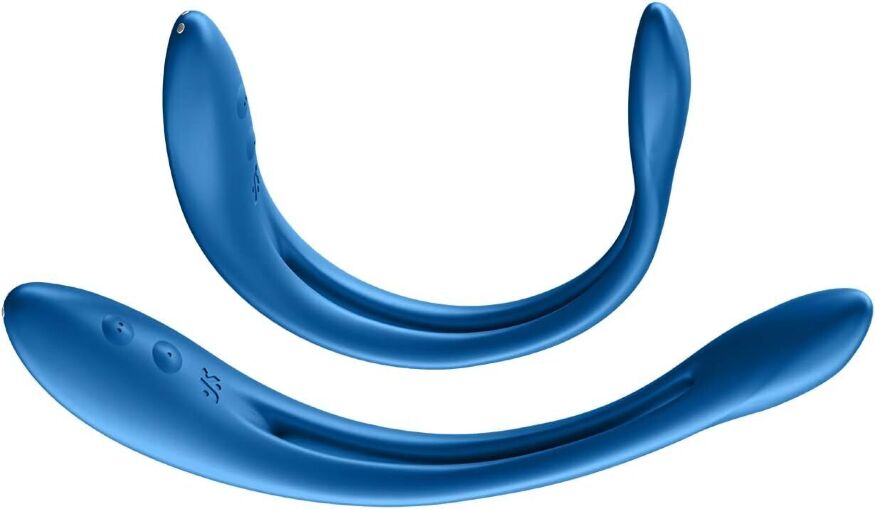 Универсальный гибкий вибратор для пар Satisfyer Elastic Game Dark Blue (мятая упаковка!!!)