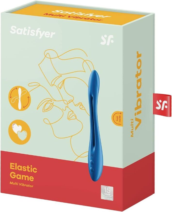 Универсальный гибкий вибратор для пар Satisfyer Elastic Game Dark Blue (мятая упаковка!!!)
