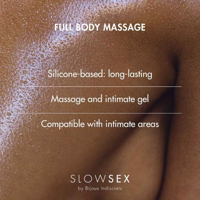 Гель для масажу всього тіла FULL BODY MASSAGE Slow Sex by Bijoux Indiscrets на силіконовій основі