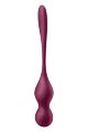 Шарики Кегеля с вибрацией Satisfyer Love Birds Vary и сменными грузами, бордовые