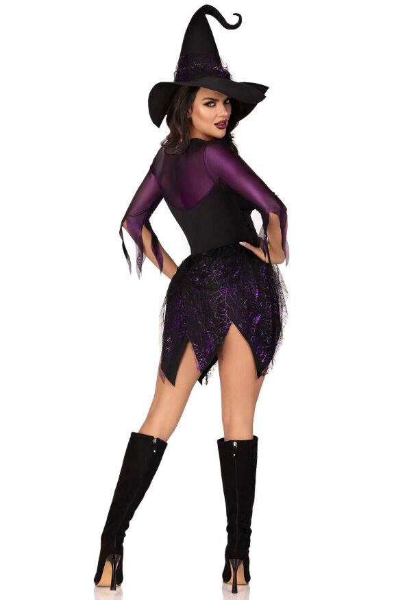 Костюм відьми Leg Avenue Mystical Witch S, сукня, капелюх