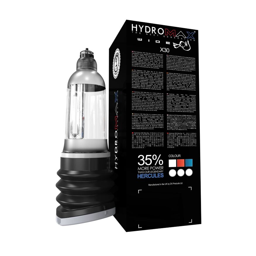 Гідропомпа Bathmate Hydromax 7 WideBoyClear, для члена довжиною від 12,5 до 18 см, діаметр до 5,5 см