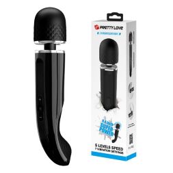 Вібромасажер ергономічної форми з рухомою головкою - Pretty Love Charming Massager Black