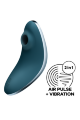Вакуумный клиторальный стимулятор с вибрацией SATISFYER VULVA LOVER 1 BLUE