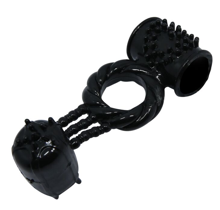 Эрекционное вибро кольцо с стимулятором клитора BAILE Sweet Vibration Ring, BI-014080-1