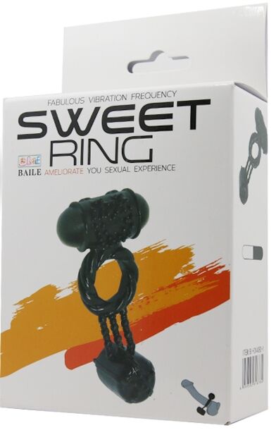 Эрекционное вибро кольцо с стимулятором клитора BAILE Sweet Vibration Ring, BI-014080-1