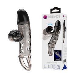 Закрита реалістична насадка на пеніс Romance Mind Blowing Miracle Vibrating Sleeve Transparent