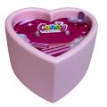 Масажна свічка з ароматом жуйки Candy Bubble Gum у формі серця, 70 мл
