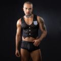 Мужской эротический костюм официанта JSY «Обаятельный Михаэль» One Size, топ, трусы, бабочка(мятая упаковка!!!)