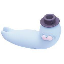 Вакуумный вибратор  CuteVibe Franky Blue