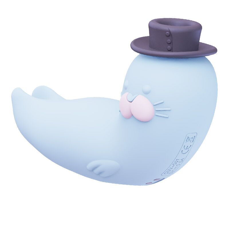 Вакуумный вибратор  CuteVibe Franky Blue