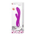 Вибратор с клиторальным стимулятором и функцией нагрева Pretty Love - Wilbur, BI-014588