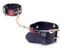 Наручники из искуственной кожи с кристаллами Fetish Boss Series - Handcuffs with cristals Red, BS3300109