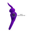 Подвійне ерекційне кільце для пеніса і мошонки - Pretty Love Vibrant Penis Ring III Purple
