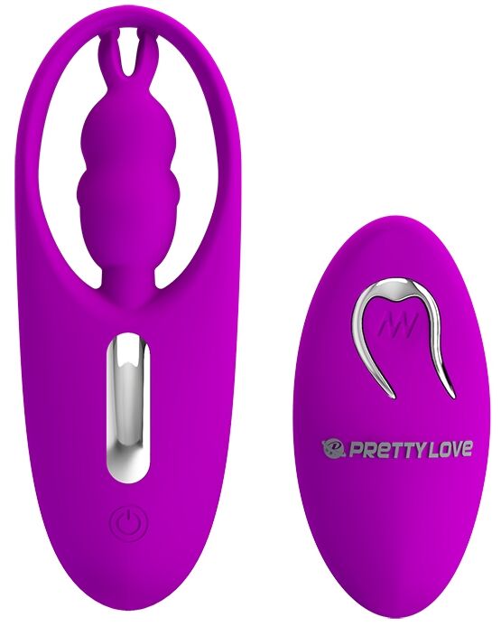 Вібро-стимулятор зайчик з пультом дистанційного керування Pretty Love - Wild Rabbit, BW-022071ZW