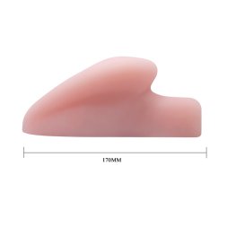 Мастурбатор-вагіна з анусом з вібрацією Realistic Feel Vibrating Vagina & Ass