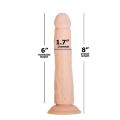 Фаллоимитатор с ротацией и пульсацией Naked ADDICTION 8″ Rotating &amp; Thrusting Dong - Vanilla