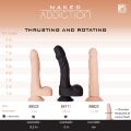 Фаллоимитатор с ротацией и пульсацией Naked ADDICTION 8″ Rotating &amp; Thrusting Dong - Vanilla