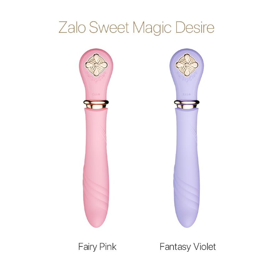 Пульсатор с подогревом Zalo Sweet Magic - Desire Fairy Pink, турбо режим