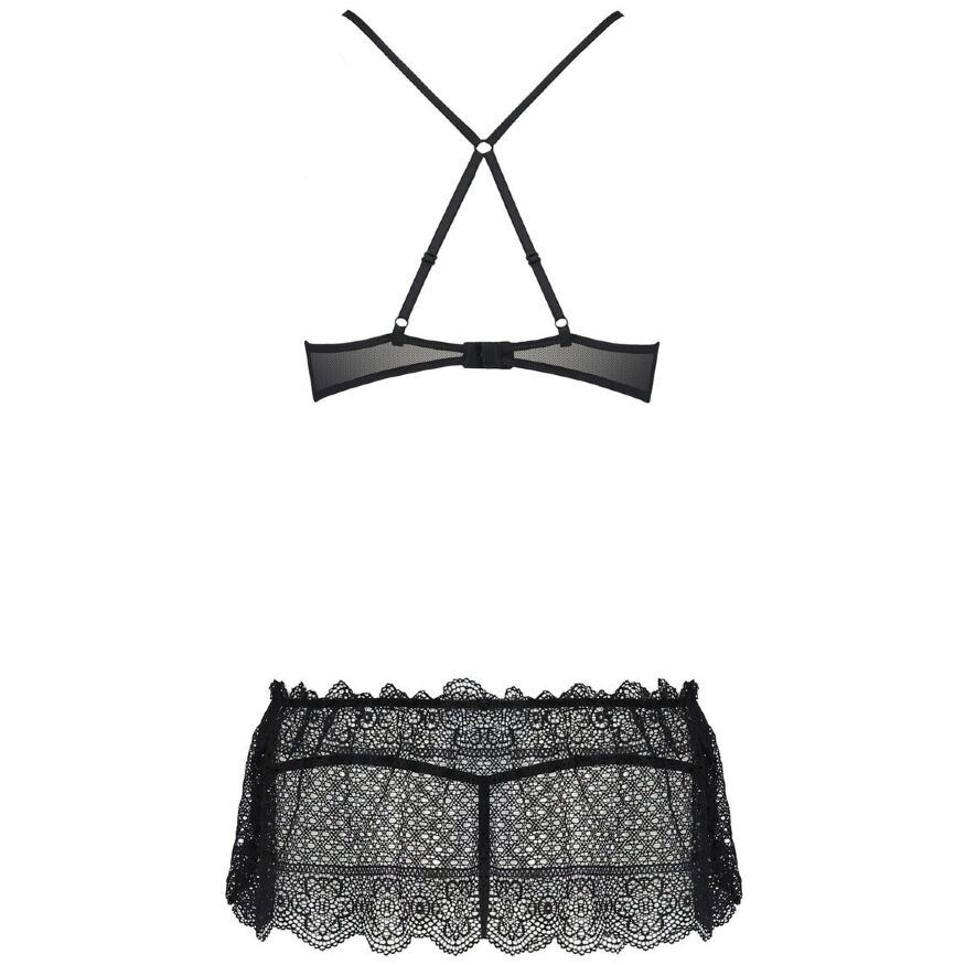 Сорочка YONA CHEMISE black S/M - Passion