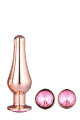 Набор анальных пробок конической формы Dream Toys GLEAMING LOVE PLEASURE SET ROSE GOLD