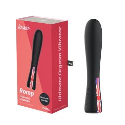 Вибратор вагинальный с рисунком Chisa Kissen Romp, 10 режимов вибрации, черный