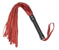 Флоггер из натуральной кожи Flirty Leather - Black &amp; Red, BG-00004