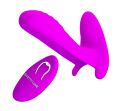 Вибробабочка с стимулятором клитора PRETTY LOVE - Remote Control Massager, BI-014850W